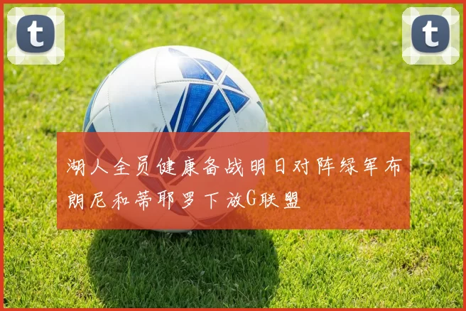 湖人全员健康备战明日对阵绿军布朗尼和蒂耶罗下放G联盟